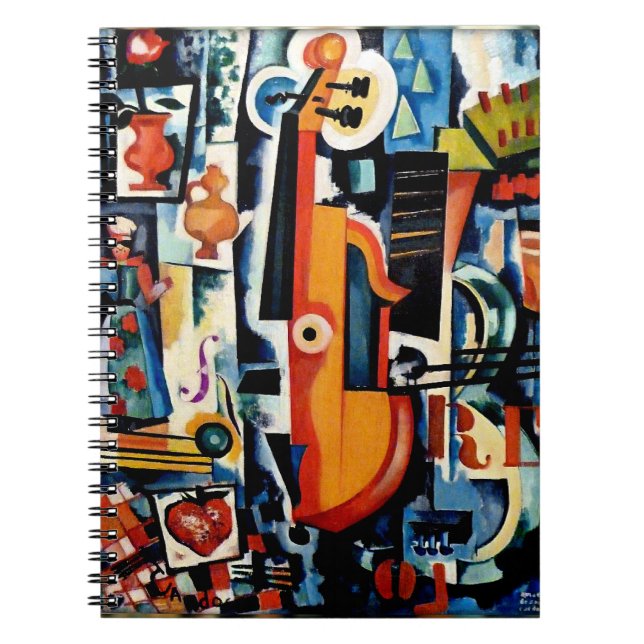 Parto de Viola Bom Menage, Cubism, Notebook (Front)