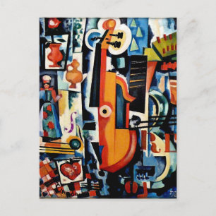 Parto de Viola Bom Menage, Cubism, Postcard