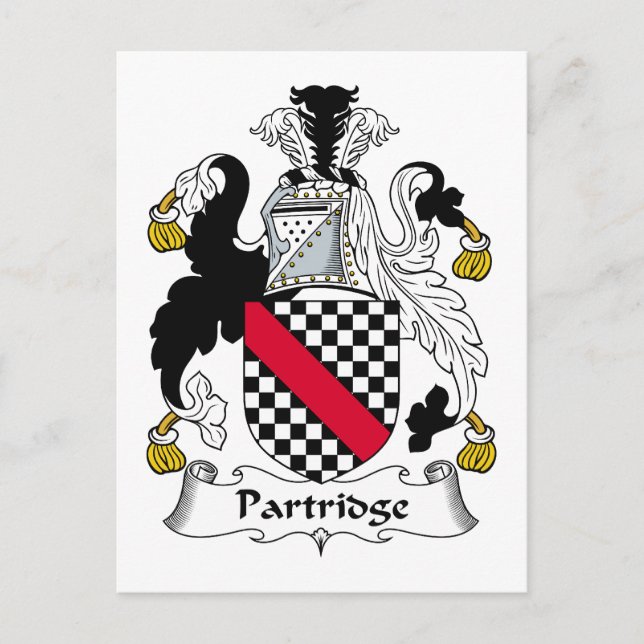 Partridge Family Crest Postcard (Front)