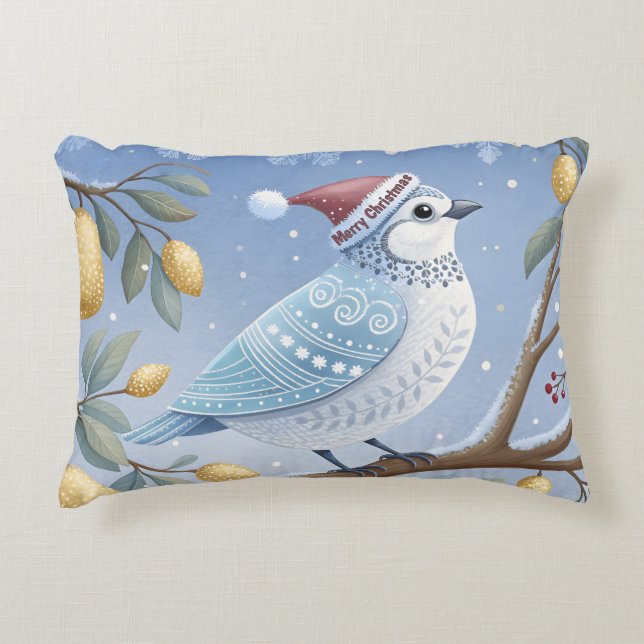 Partridge In A Pear Tree Accent Pillow (Front)