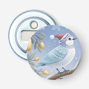 Partridge In A Pear Tree Button Bottle Opener