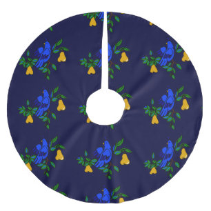 Partridge In A Pear Tree Christmas Tree Skirt
