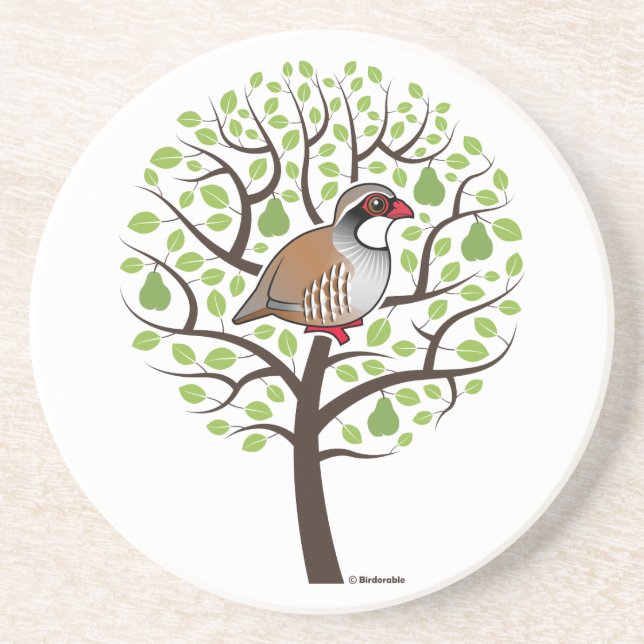 Partridge in a Pear Tree Coaster (Front)