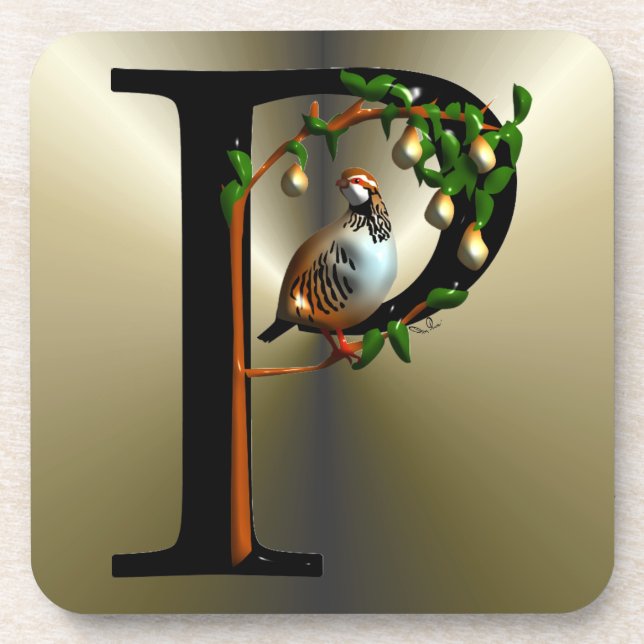 Partridge in a Pear Tree Coaster (Front)