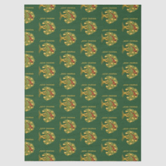 Partridge in a Pear Tree Elegant Christmas green Tissue Paper