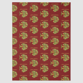 Partridge in a Pear Tree Elegant Christmas red Tissue Paper