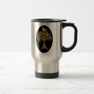 Partridge in a Pear Tree Gold Travel Mug