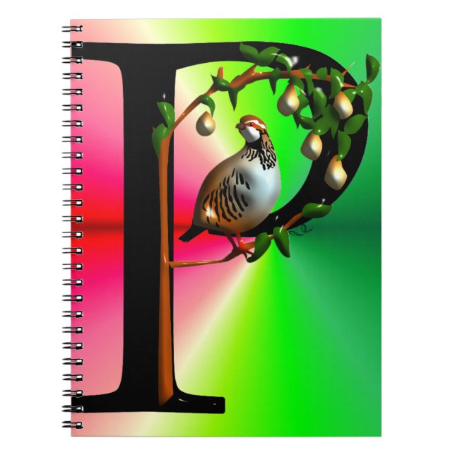 Partridge in a Pear Tree Spiral Notebook (Front)