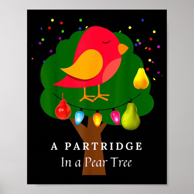 Partridge In A Pear Tree Twelve Days Of Christmas  Poster (Front)
