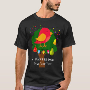 Partridge In A Pear Tree Twelve Days Of Christmas T-Shirt