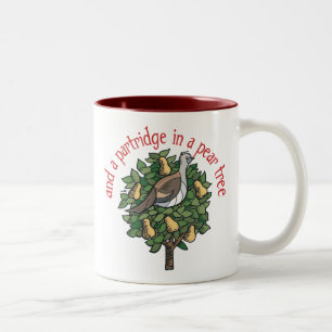Partridge in a Pear Tree Two-Tone Coffee Mug