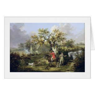 Partridge Shooting (oil on canvas)