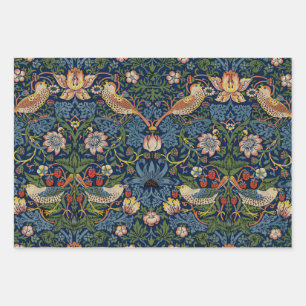 Partridges in a Floral Tree  Wrapping Paper Sheet
