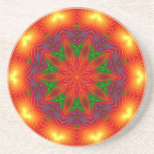 Party 009 Sandstone Drink Coaster