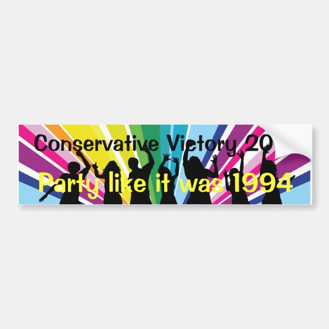 party 2010 bumper sticker (Front)