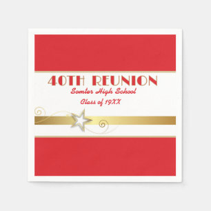 Party! 40th Class Reunion custom Napkins