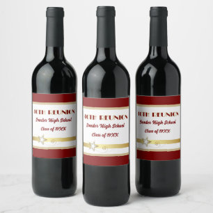Party! 40th Class Reunion custom Wine Label