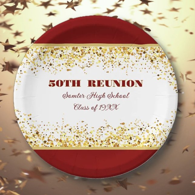 Party! 50th Class Reunion custom  Paper Plate (Creator Uploaded)