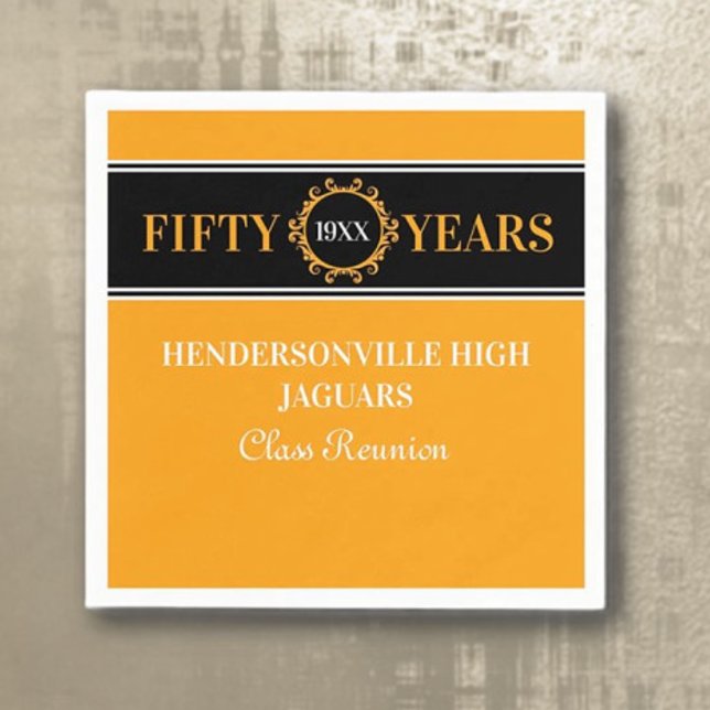 Party! 50th Reunion Celebration  Napkin (Creator Uploaded)