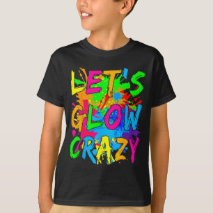Party 80s Group Team Lets Crazy Retro Colorful Quo T-Shirt
