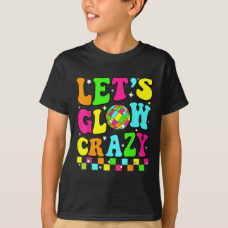 Party 80s Group Team Lets Crazy Retro Colourful Qu T-Shirt
