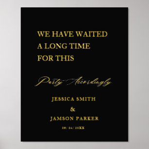 Party Accordingly Wedding Welcome Sign