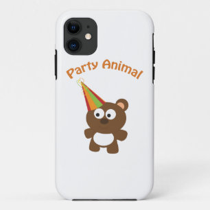 Party animal bear Case-Mate iPhone case