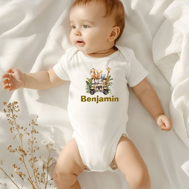 Party Animal Birthday Outfit, Kids Safari Birthday Baby Bodysuit (Creator Uploaded)