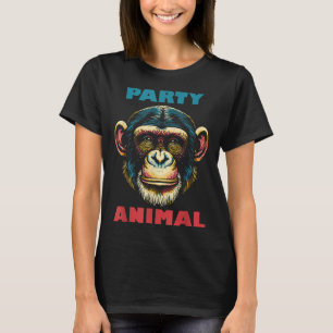 Party Animal Chimpanzee Monkey Ape Gorilla Orangut T-Shirt