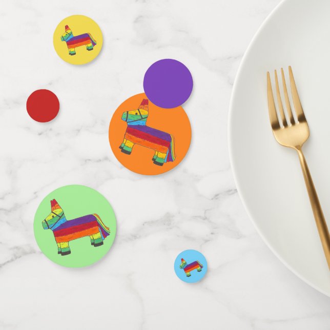 PARTY ANIMAL Cinco de Mayo Rainbow Donkey Piñata Confetti (Group)