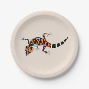Party animal! Cool GECKO - Paper Plate
