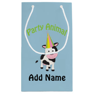 Party animal! Cow Small Gift Bag