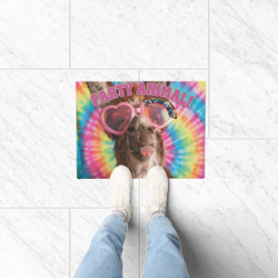Party Animal - Funny Donkey Wearing Sunglasses Doormat