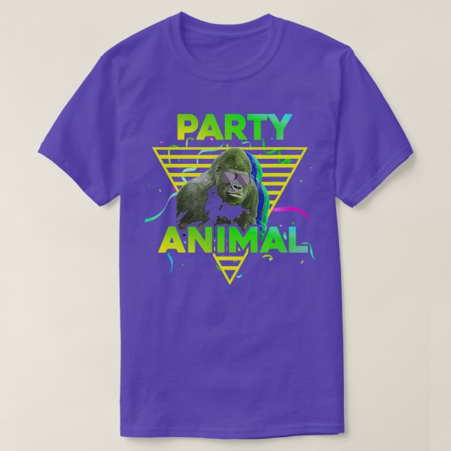 PARTY ANIMAL Funny Gorilla Girl Boy Kid Birthday P T-Shirt (Design Front)
