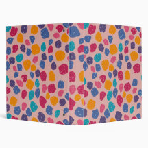 Party Animal Giraffe Print Binder