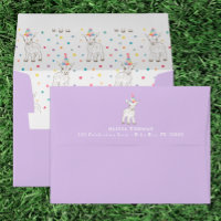 Party Animal Goat Birthday Envelope & Liner