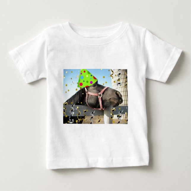 Party Animal Horse Baby T-Shirt (Front)