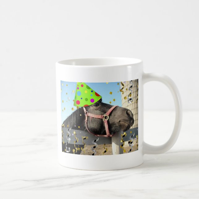 Party Animal Horse Coffee Mug (Right)