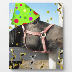 Party Animal Horse Plaque