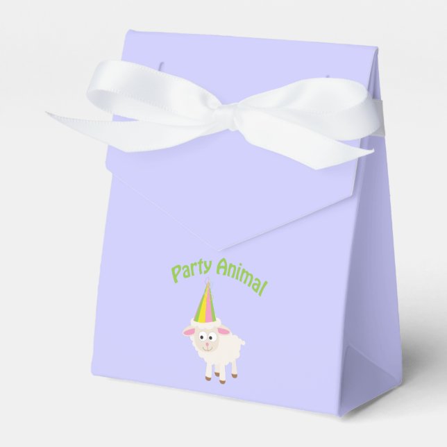 Party Animal Lamb Favour Box (Front Side)