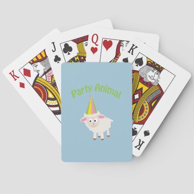Party Animal! Lamb Playing Cards (Back)