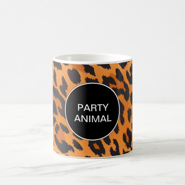 Party Animal Print Coffee Mugs (Center)