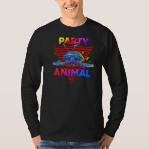 Party Animal  Sea Turtle  Girls Boys Kids Birthday T-Shirt