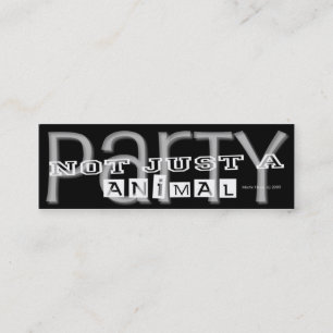 Party Animal - Social Media Personal Card