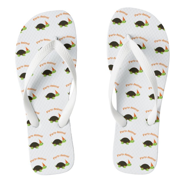 Party Animal Turtle Jandals (Footbed)