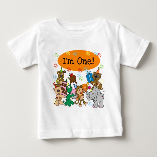 Party Animals 1st Birthday Tshirts and Gifts (Front)