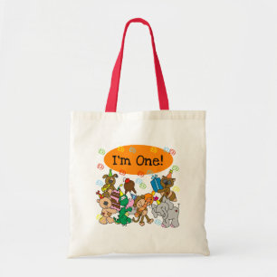 Party Animals 1st Birthday Tshirts and Gifts Tote Bag