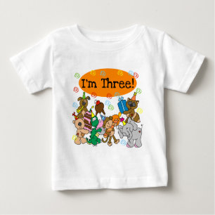 Party Animals 3rd Birthday Tshirts