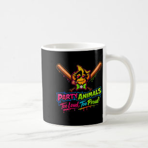 Party animals baseball jersey coffee mug