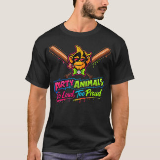 Party Animals Baseball T-Shirt
